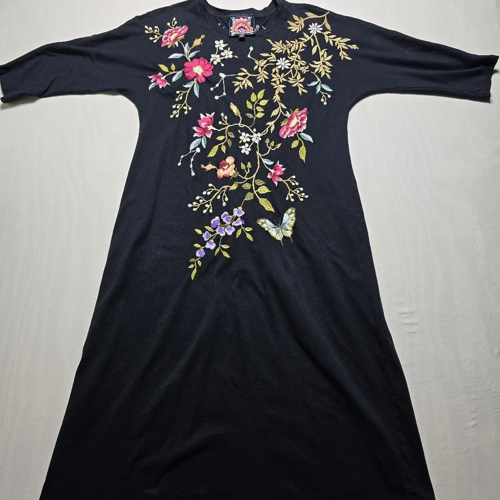 Johnny Was Osaka Dolman Sleeve Knit Dress Size Small - Picture 3 of 7